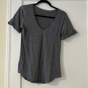 WORN ONCE: lululemon striped All Yours V neck size 6